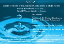 Lunedì 4 dicembre, Cuneo: “Acqua – scelte tecniche e politiche per affrontare le sfide future”