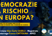 Lunedì 29 ottobre, Cuneo: “Democrazie a rischio in Europa?”