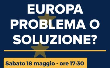 Sabato 18 maggio, Piossasco: “Europa – problema o soluzione?”