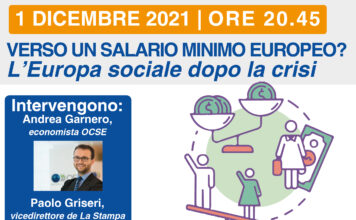 Mercoledì 1 dicembre: “Verso un salario minimo europeo?”