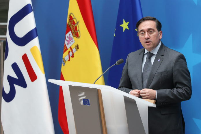 José Manuel ALBARES BUENO (Minister for Foreign Affairs, the European Union and Cooperation, Spain) Copyright: European Union Event: 2023 Spanish EU Presidency