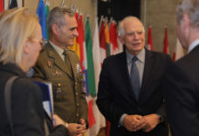 Aroldo Lazaro, Head of Mission and Force Commander of the UN Interim Force in Lebanon (UNIFIL), and Josep Borrell. Photographer: Ibrahim Amro. Copyright: European Union, 2024. Source: EC - Audiovisual Service