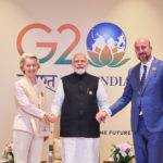 Ursula von der Leyen, Narendra Modi e Charles Michel, Photographer: Dati Bendo. copyright: European Union, 2023, Source: EC - Audiovisual Service