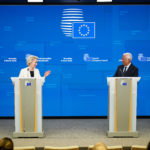 Il 6 marzo 2025, Ursula von der Leyen, presidente della Commissione europea, partecipa alla riunione straordinaria del Consiglio europeo. Photographer: Dati Bendo, copyright: European Union, 2025, Source: EC - Audiovisual Service