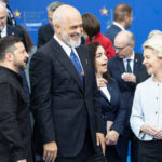 Ursula von der Leyen, Edi Rama, Volodymyr Zelensky a Tirana, 16/05/2025. Photographer: Aurore Martignoni, COPYRIGHT: European Union, 2025, Source: EC - Audiovisual Service