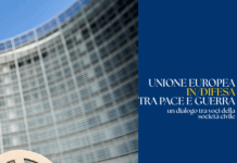 peace symbol in front of Berlaymont with EU flags Source EC - Audiovisual Service Cooperators Producer : CE - Service audiovisuel Photographer : Dati Bendo Architect : André Polak Berlaymont 2000 Lucien De Vestel Jean Gilson Jean Polak Copyright European Union, 2020