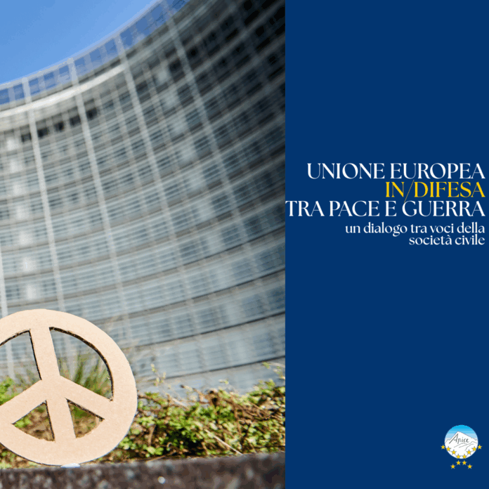 peace symbol in front of Berlaymont with EU flags Source EC - Audiovisual Service Cooperators Producer : CE - Service audiovisuel Photographer : Dati Bendo Architect : André Polak Berlaymont 2000 Lucien De Vestel Jean Gilson Jean Polak Copyright European Union, 2020