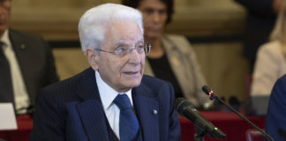 Intervento del Presidente Mattarella in occasione della riunione del Consiglio Direttivo della BCE Il Presidente della Repubblica Sergio Mattarella a Palazzo Corsini in occasione della riunione con il Consiglio Direttivo della BCE (foto di Francesco Ammendola - Ufficio per la Stampa e la Comunicazione della Presidenza della Repubblica), Copyright: Quirinale.it