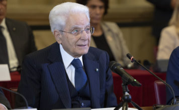 Il Presidente della Repubblica Sergio Mattarella a Palazzo Corsini in occasione della riunione con il Consiglio Direttivo della BCE (foto di Francesco Ammendola - Ufficio per la Stampa e la Comunicazione della Presidenza della Repubblica), Copyright: Quirinale.it