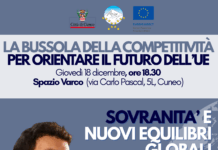 18 dicembre, Cuneo: “Sovranità e nuovi equilibri globali” con Giacomo Mariotto