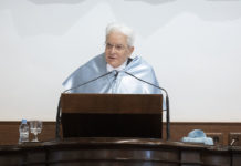 Il Presidente della Repubblica Sergio Mattarella in occasione della cerimonia di consegna dell’onorificenza accademica di Dottore Honoris Causa conferita dall’Università di Salamanca (Copyright: foto di Francesco Ammendola - Ufficio per la Stampa e la Comunicazione della Presidenza della Repubblica)
