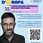 11 settembre, Cuneo: “Il ruolo dell’Intelligenza Artificiale” con Matteo Flora