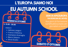 16 e 17 ottobre, Boves: EU AUTUMN SCHOOL “EUROPA SIAMO NOI”