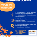 16 ottobre, Boves: EU AUTUMN SCHOOL “EUROPA SIAMO NOI”